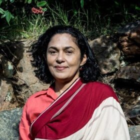 Portrait of Lama Sherab Drolma, Buddhist teacher with Chagdud Gonpa Brasil